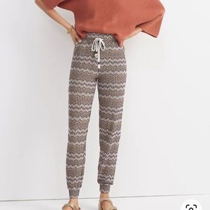 Anthropologie Mary Jacquard Joggers